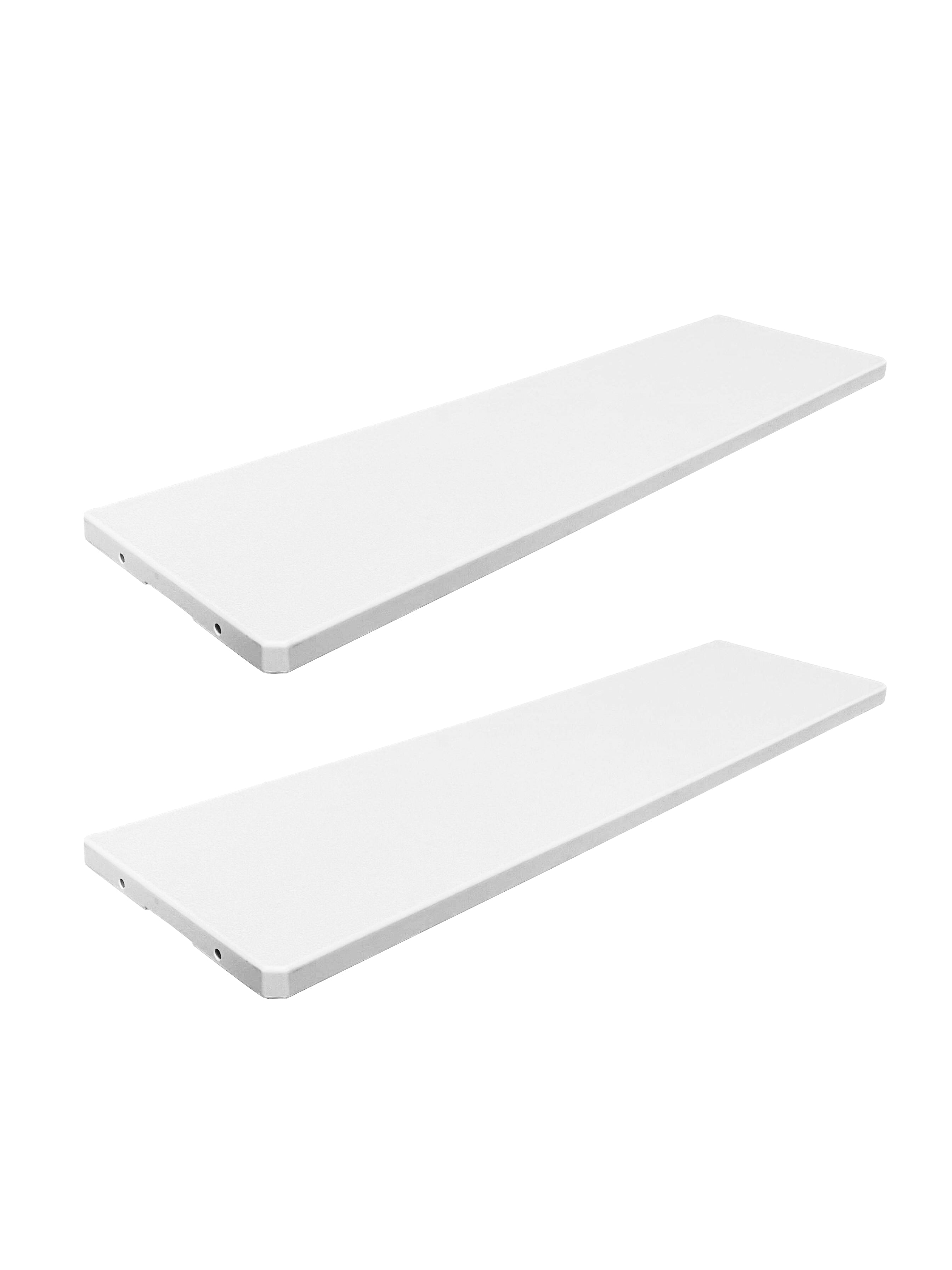 EHHLY 2pcs Storage Shed Shelf, White