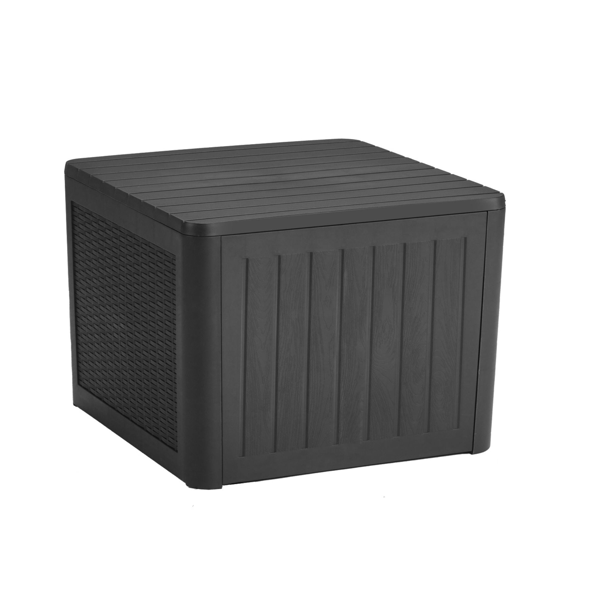 EHHLY 36 Gallon Deck Box, Patio Coffee Table with Storage, Black