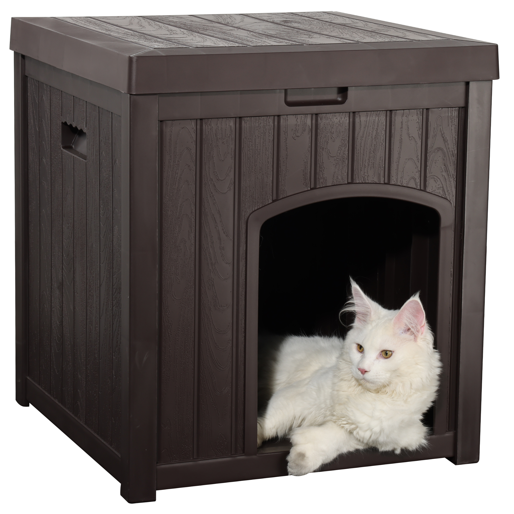 EHHLY Outdoor Cat House for Winter Waterproof, Brown