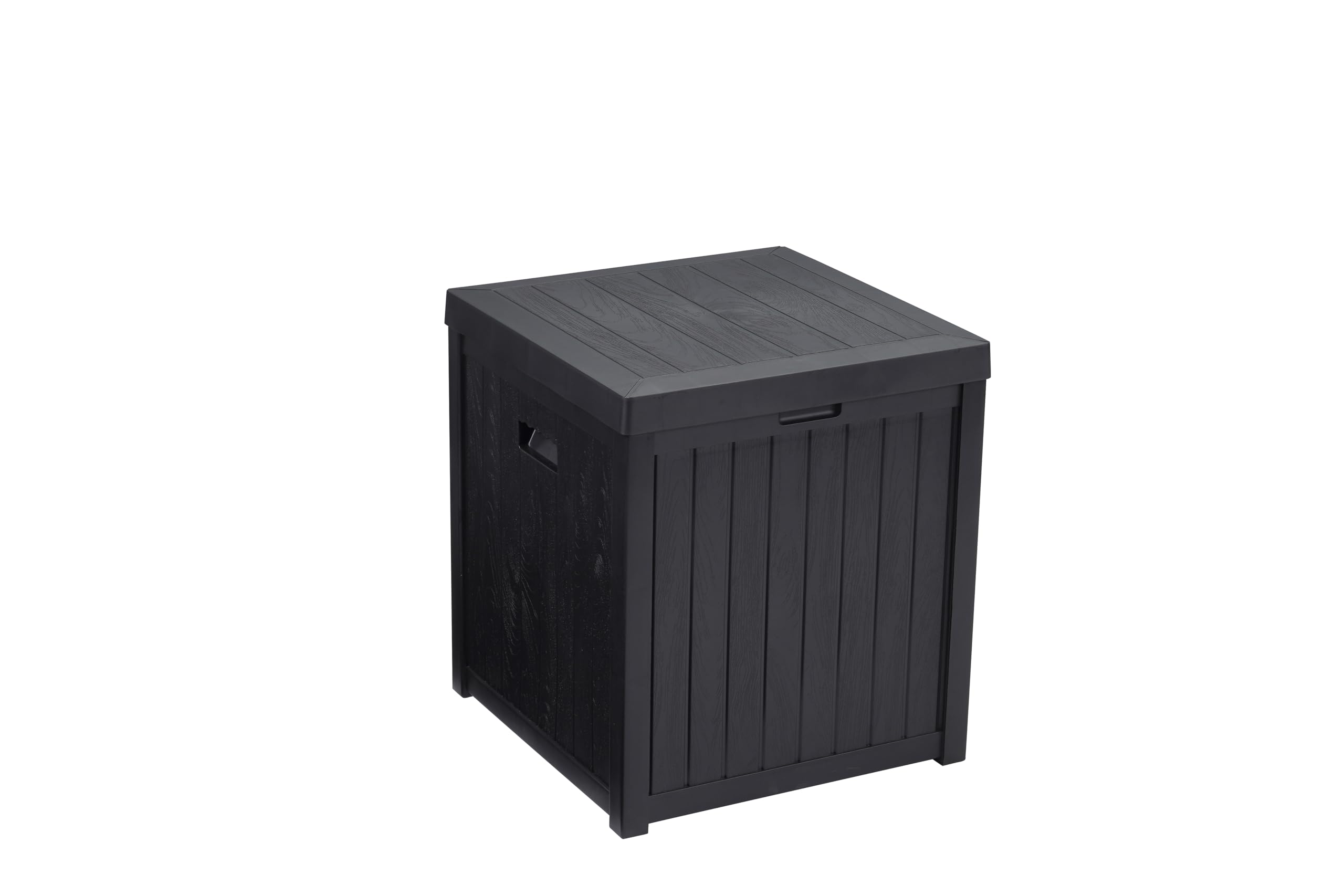 EHHLY Deck Box, 51 Gallon Front Porch Package Bin Delivery Box for Outside, Black